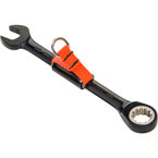 Proto® Tether-Ready Black Chrome Combination Non-Reversible Ratcheting Wrench 9/16" - Spline - A1 Tooling