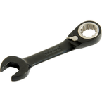 Proto® Black Chrome Combination Stubby Reversible Ratcheting Wrench 11/16" - Spline - A1 Tooling