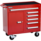 Proto® 460 Series 45" Workstation - 6 Drawer & 1 Shelf, Red - A1 Tooling