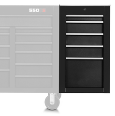 Proto® 550S Side Cabinet - 5 Drawer, Dual Black - A1 Tooling