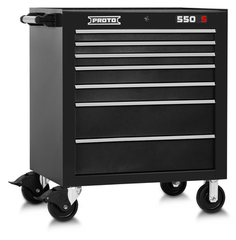 Proto® 550S 34" Roller Cabinet - 7 Drawer, Dual Black - A1 Tooling