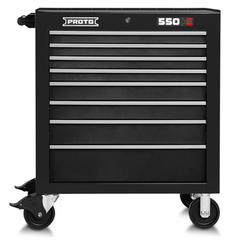 Proto® 550S 34" Roller Cabinet - 8 Drawer, Dual Black - A1 Tooling