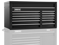 Proto® 550S 50" Top Chest - 12 Drawer, Dual Black - A1 Tooling