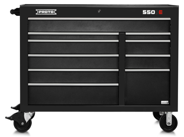 Proto® 550E 50" Power Workstation - 10 Drawer, Dual Black - A1 Tooling