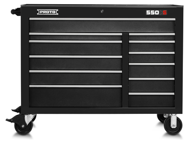 Proto® 550S 50" Workstation - 12 Drawer, Dual Black - A1 Tooling