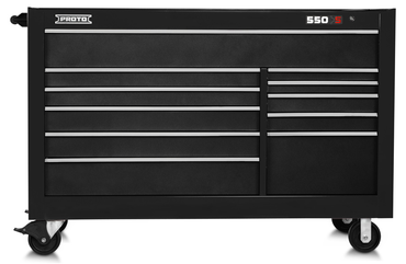 Proto® 550S 66" Workstation - 11 Drawer, Dual Black - A1 Tooling