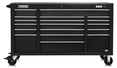 Proto® 550E 67" Power Workstation - 18 Drawer, Dual Black - A1 Tooling