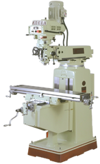 Electronic Variable Speed Vertical Mill - CAT40 Spindle - 10 x 50'' Table Size - 5HP - 3PH - 220V Motor - A1 Tooling