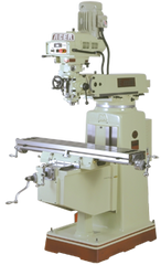 Electronic Variable Speed Vertical Mill - R-8/NT30 Spindle - 10 x 50'' Table Size - 3HP - 3PH - 220V Motor - A1 Tooling