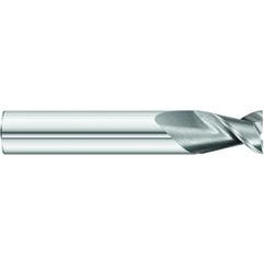 1/2 x 1/2 x 1-1/4 x 3 OAL Square 2 Flute Carbide End Mill for Aluminum - Weldon Shank- Uncoated - A1 Tooling