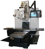 BTM50CNC Bed Type Milling Machine with 10 HP Motor; 20 x 63 Table; 2600 lb Table Cap; 60-4000 RPM - A1 Tooling
