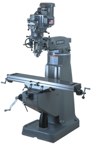 Vertical Mill - R-8 Spindle - 9 x 49'' Table Size - 3HP - 30 min. 2Hp Continuous Run, 3PH, 230V Motor - A1 Tooling