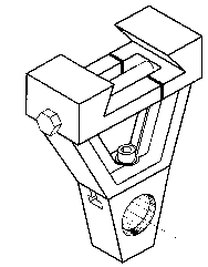 Right Angle Arbor Support for Vertical Milling Machine - Model #HR-OUT-AL-60 - A1 Tooling