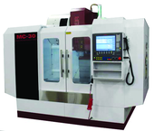 MC30 CNC Machining Center, Travels X-Axis 30",Y-Axis 18", Z-Axis 22" , Table Size 16.5" X 31.5", 25HP 220V 3PH Motor, CAT40 Spindle, Spindle Speeds 60 - 8,500 Rpm, 24 Station High Speed Arm Type Tool Changer - A1 Tooling
