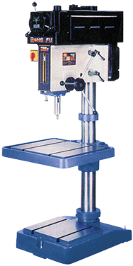 RF400V Variable Speed Floor Model Drill Press - 20'' Swing; 2HP, 3PH, 220V Motor - A1 Tooling