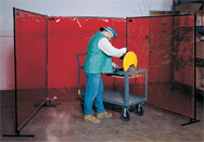 6' x 8' - Protect-O-Screen Welding Screen-Trans Vinyl - A1 Tooling