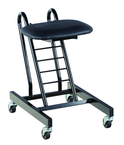 9" - 18" Ergonomic Worker Seat  - Portable on swivel casters - A1 Tooling
