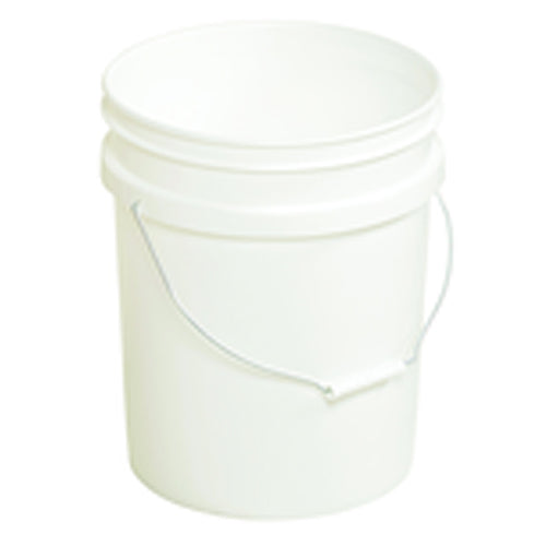 Plastic Pail - Model PAIL54PWS - White - Can be used with liquids up to 190°F - A1 Tooling