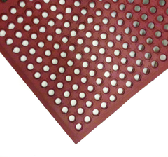 3' x 5' x 1/2" Thick Drainage MatÂ - Red - A1 Tooling