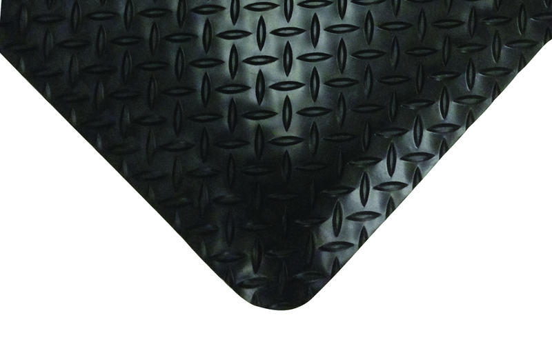 2' x 3' x 11/16" Thick Diamond Comfort Mat - Black - A1 Tooling