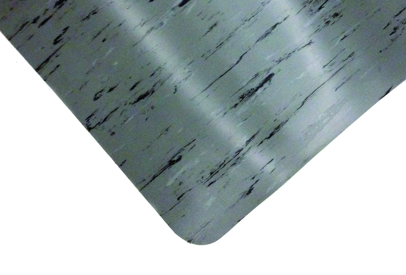 3' x 60' x 1/2" Thick Marble Pattern Mat - Gray/Black/White - A1 Tooling