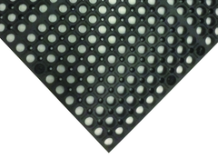 3' x 20' x 7/8" Thick Wet / Dry Mat - Black - A1 Tooling