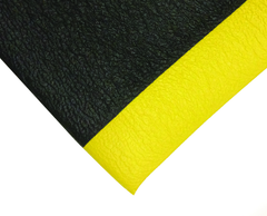 3' x 5' x 1/2" Thick Diamond Anti Fatigue Mat - Yellow/Black - A1 Tooling