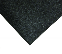 6' x 60' x 3/8" Thick Soft Comfort Mat - Black Pebble Emboss - A1 Tooling