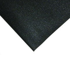 4' x 60' x 3/8" Thick Soft Comfort Mat - Black Pebble Emboss - A1 Tooling