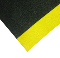 3' x 60' x 3/8" Safety Soft Comfot Mat - Yellow/Black - A1 Tooling