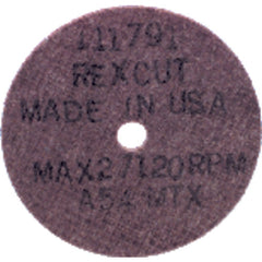 2″ × 1/16″ × 1/4″ - A54MTX - Aluminum Oxide Non-Reinforced Cut-Off Wheel - A1 Tooling