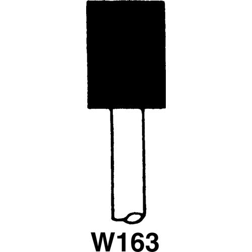 1/2″ × 1/2″ - W185 - Medium Resin Bonded Rubber Mounted Wheel - A1 Tooling