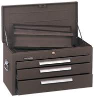 263 3-Drawer Mechanic's Chest - Model No.263B Brown 14.75H x 12-1/8D x 26.13''W - A1 Tooling