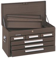 266 6-Drawer Mechanic's Chest - Model No.266B Brown 14.75H x 12D x 26.13''W - A1 Tooling