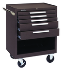 5-Drawer Roller Cabinet w/ball bearing Dwr slides - 35'' x 18'' x 27'' Brown - A1 Tooling