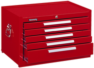5-Drawer Mechanic's Chest w/ball bearing drawer slides - Model No.2805XR Red 16.63H x 20D x 29''W - A1 Tooling