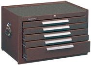 5-Drawer Mechanic's Chest w/ball bearing drawer slides - Model No.285XB Brown 16.63H x 18D x 27''W - A1 Tooling