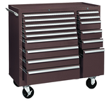 315X 15-Drawer Maintenance Cart - 35'' x 18'' x 39.38'' Brown - A1 Tooling