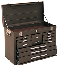 Journeyman 11-Drawer Chest - Model No.3611B Brown 18-7/8H x 12-1/8D x 26.75''W - A1 Tooling