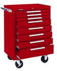 8-Drawer Roller Cabinet w/ball bearing Dwr slides - 39'' x 18'' x 27'' Red - A1 Tooling