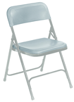 Plastic Folding Chair - Plastic Seat/Back Steel Frame - Grey - A1 Tooling