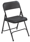 Plastic Folding Chair - Plastic Seat/Back Steel Frame - Black - A1 Tooling