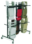 Double Tier Storage Rack Dolly Chairs-9-gauge Steel Frame - A1 Tooling