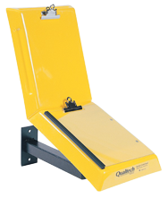 Yellow Wall Mount Data Control Workstand - A1 Tooling