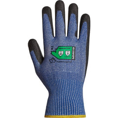 Comfortable, cut resistant gloves with a strong grip