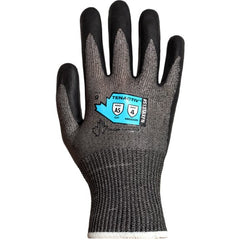 Tough knit gloves with a strong grip that guard against abrasion, cuts, and punctures