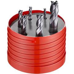 6 PC 4FL MM END MILL SET - A1 Tooling