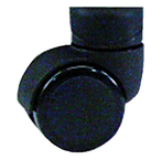 Black Dual Wheel Nylon Casters (set of 5) w/soft polyurethane treads - A1 Tooling