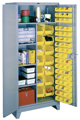 36 x 21 x 82'' (64 Bins Included) - Bin Storage Cabinet - A1 Tooling