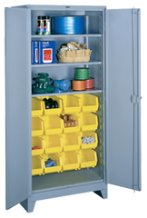 36 x 21 x 82'' (16 Bins Included) - Bin Storage Cabinet - A1 Tooling
